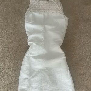 LOFT White Linen Dress